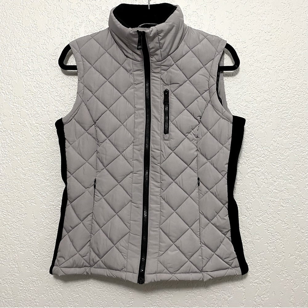 Andrew Marc- Gray Comfy Cozy Puffer Vest- Size Small